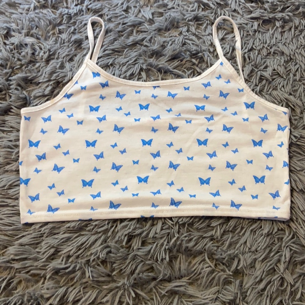 romwe cropped tank top, size S